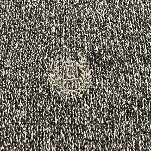 CHAPS Pullover Sweater | Men’s XXL | Gray with Brown Corduroy Patches at Sleeves - Picture 5 of 11